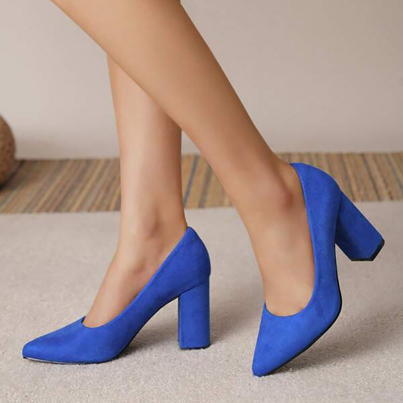 Elegant Pointed Block Heels for Women