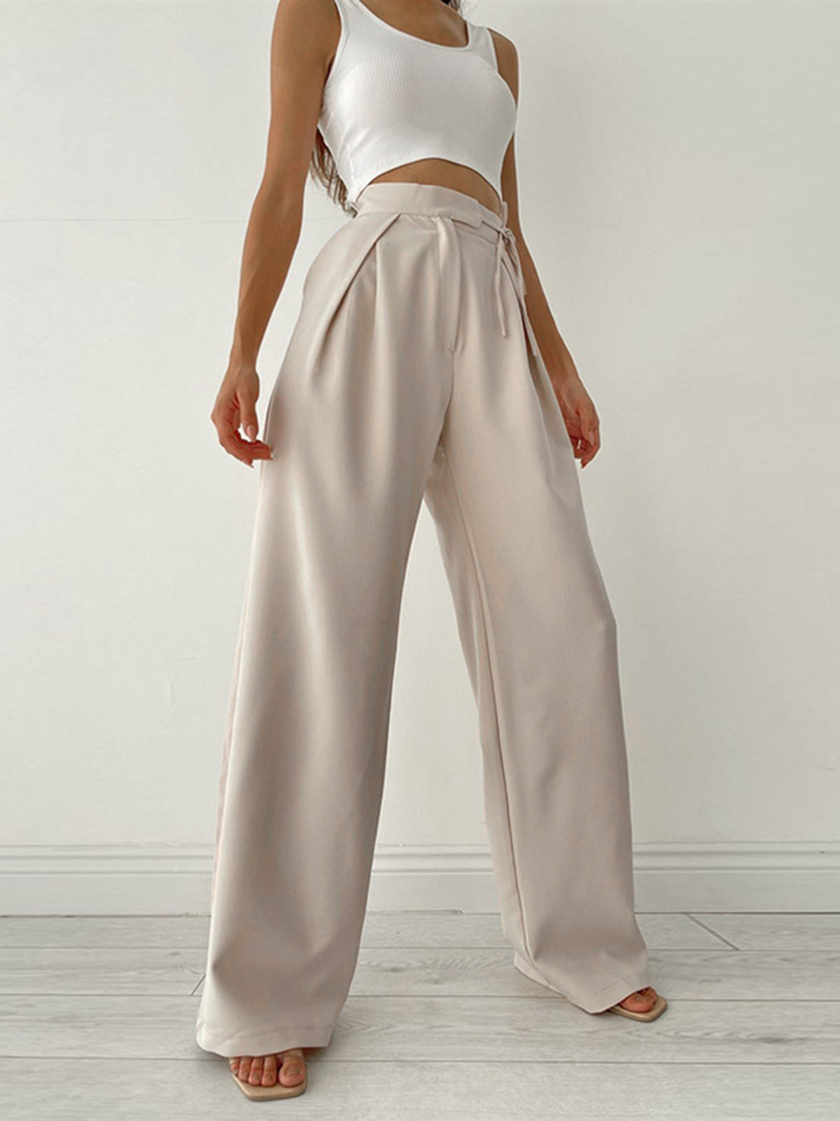 High Waist Wide Leg Trousers for Women