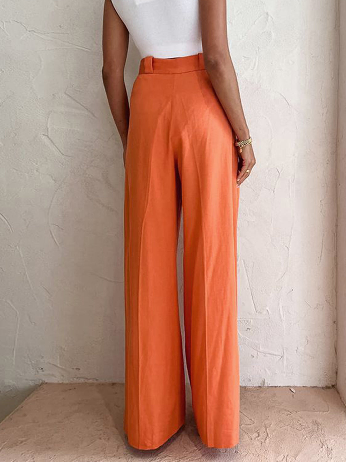 Wide Women's Trousers High Waist Summer Style