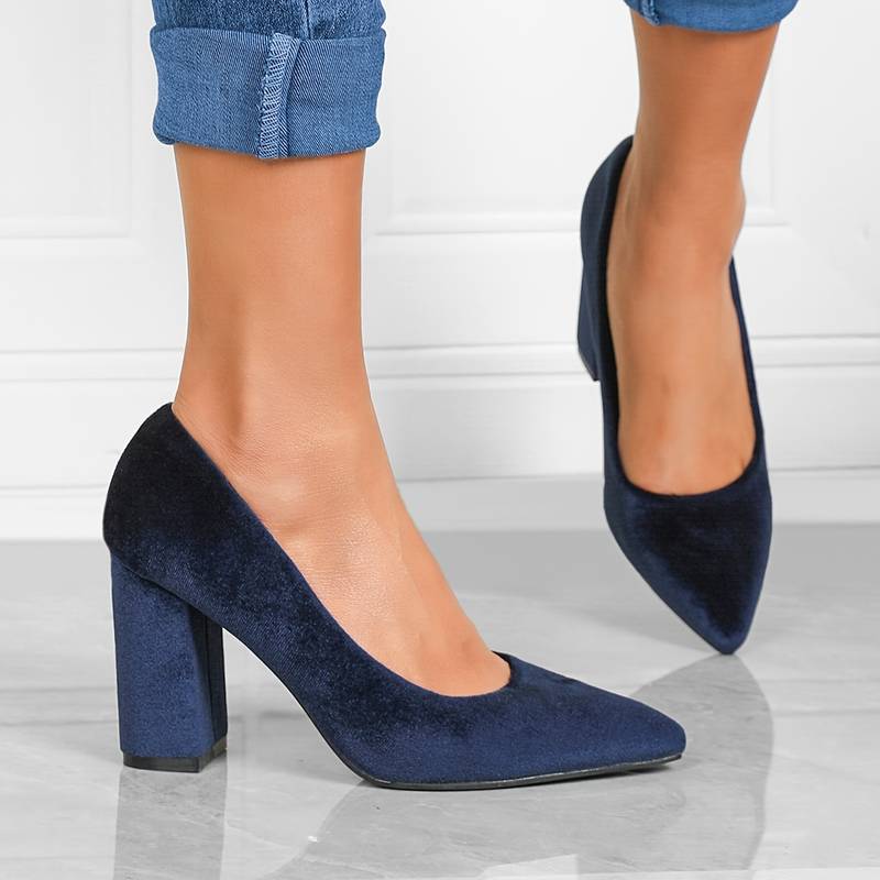 Elegant Pointed Block Heels for Women