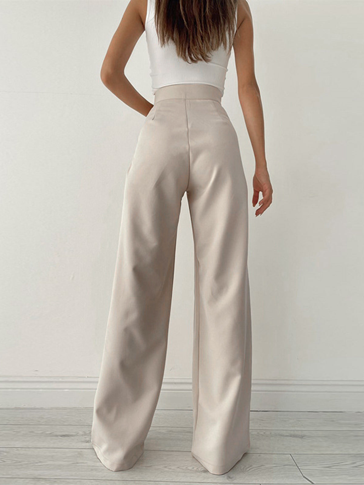 High Waist Wide Leg Trousers for Women