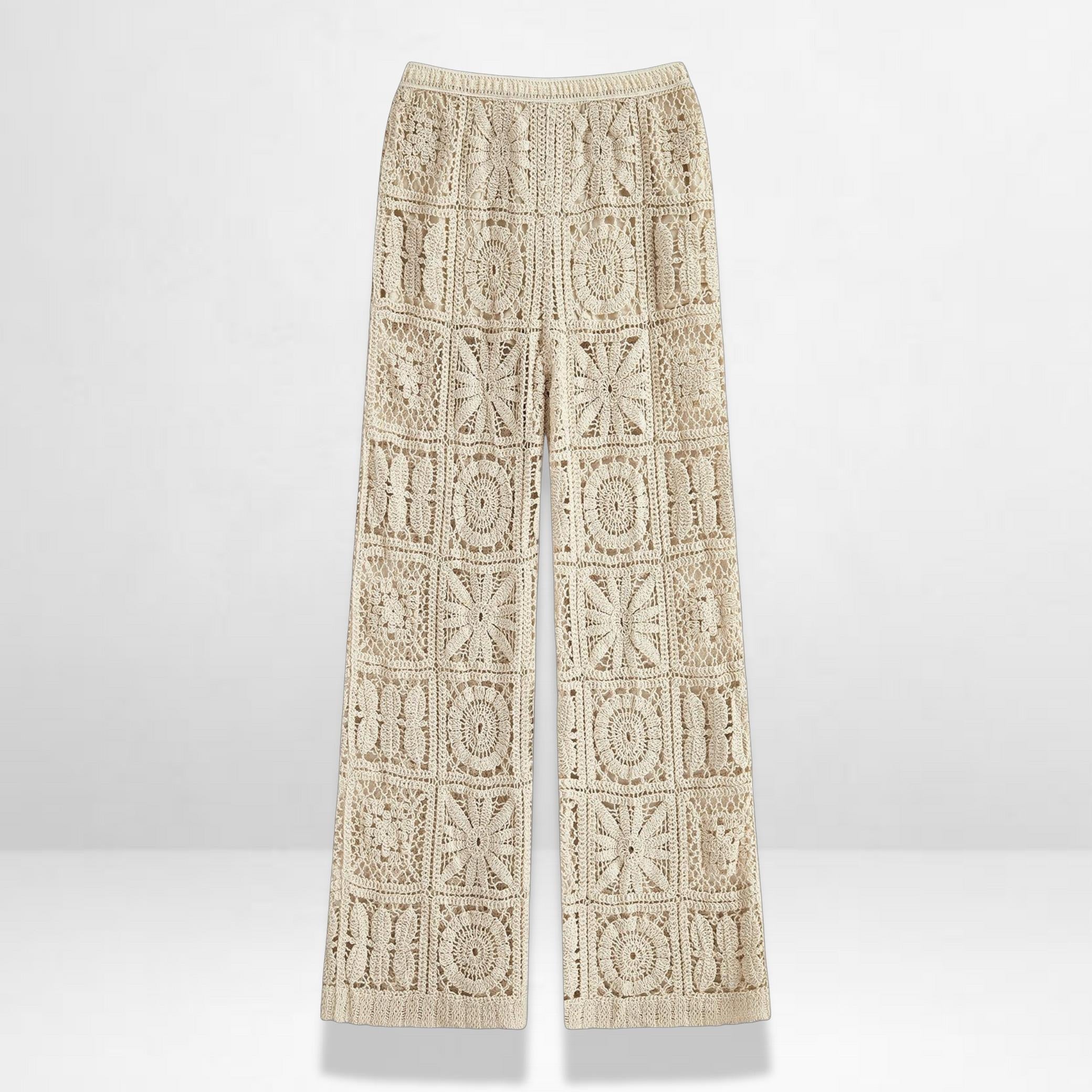 Women's long trousers semi-transparent design for casual and formal use
