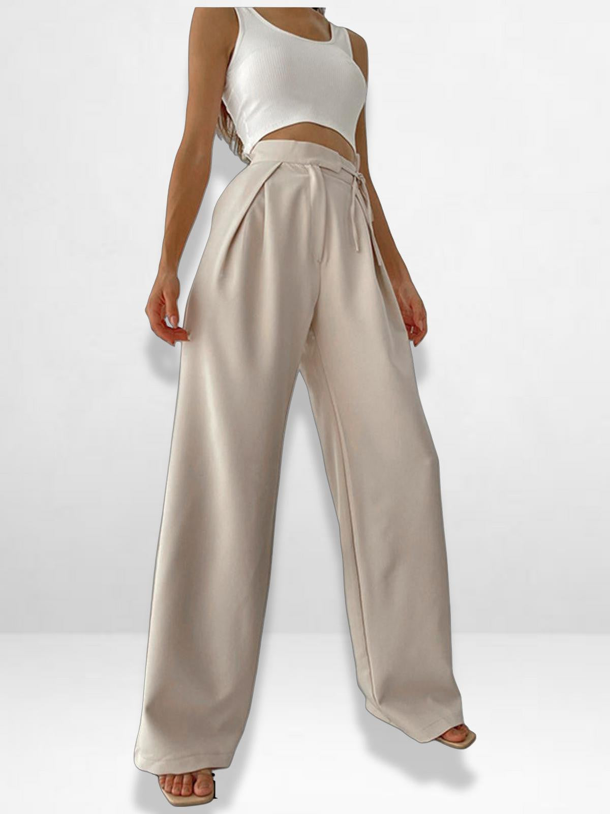 High Waist Wide Leg Trousers for Women