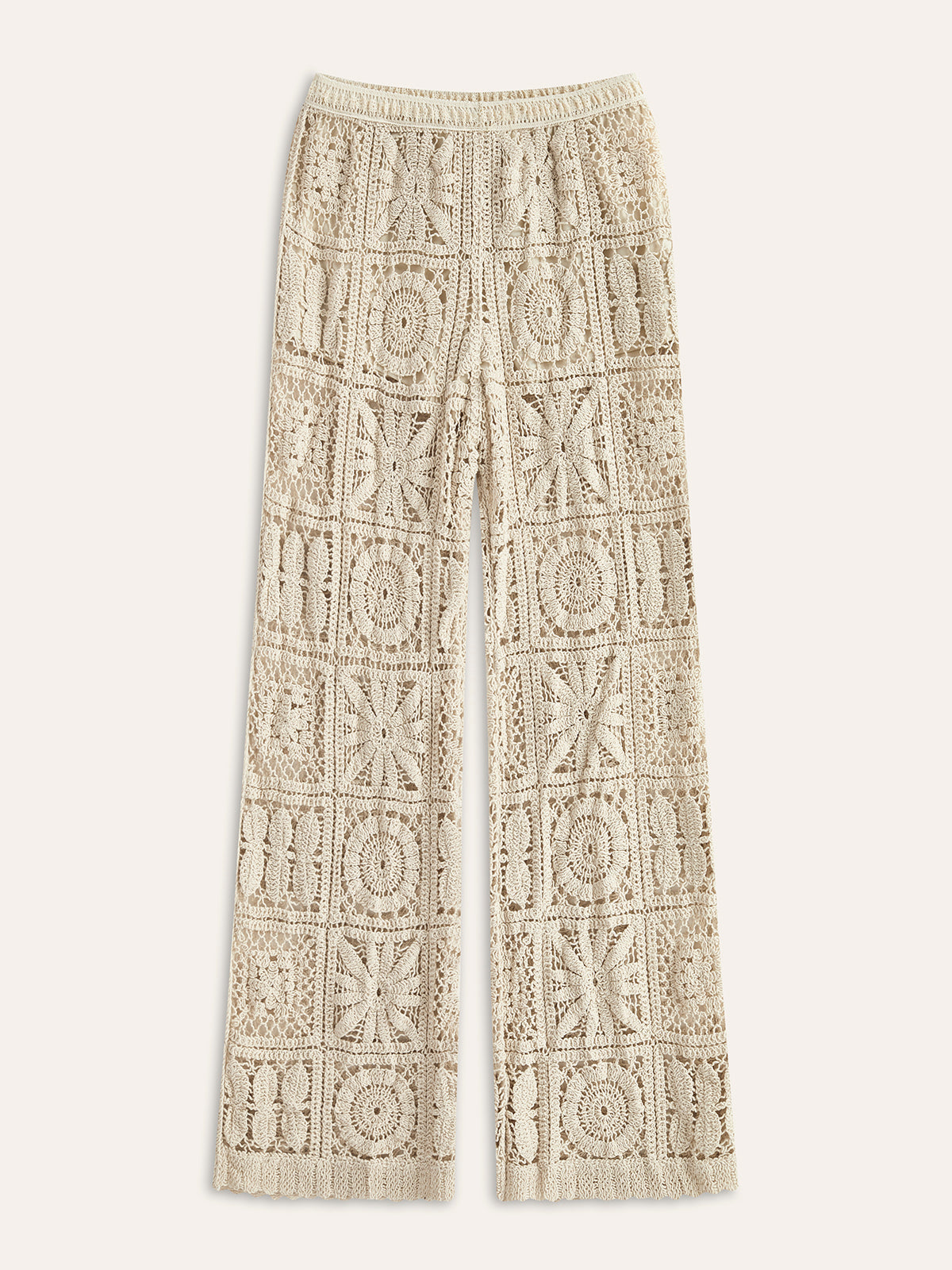 Women's long trousers semi-transparent design for casual and formal use