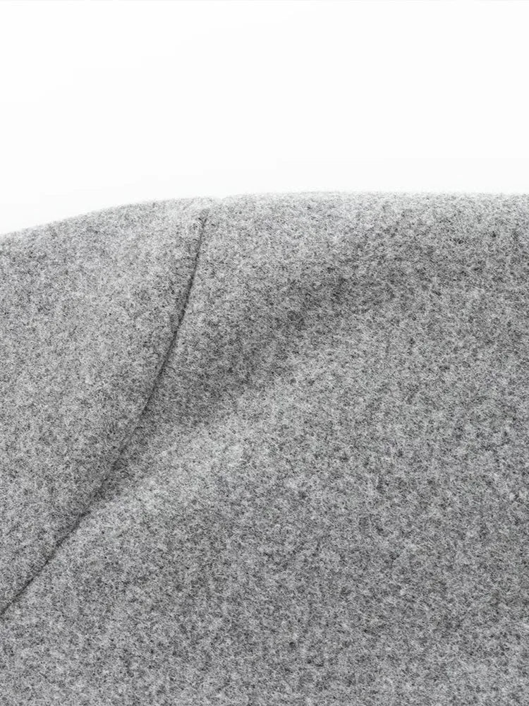 Women's bomber jacket grey loose fit comfortable versatile