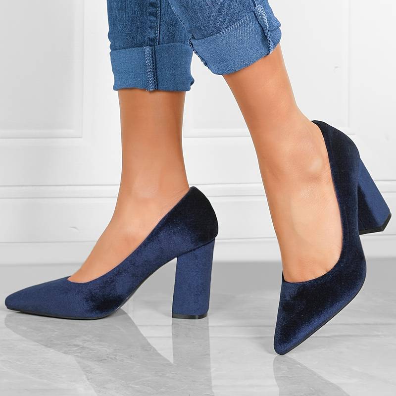 Elegant Pointed Block Heels for Women