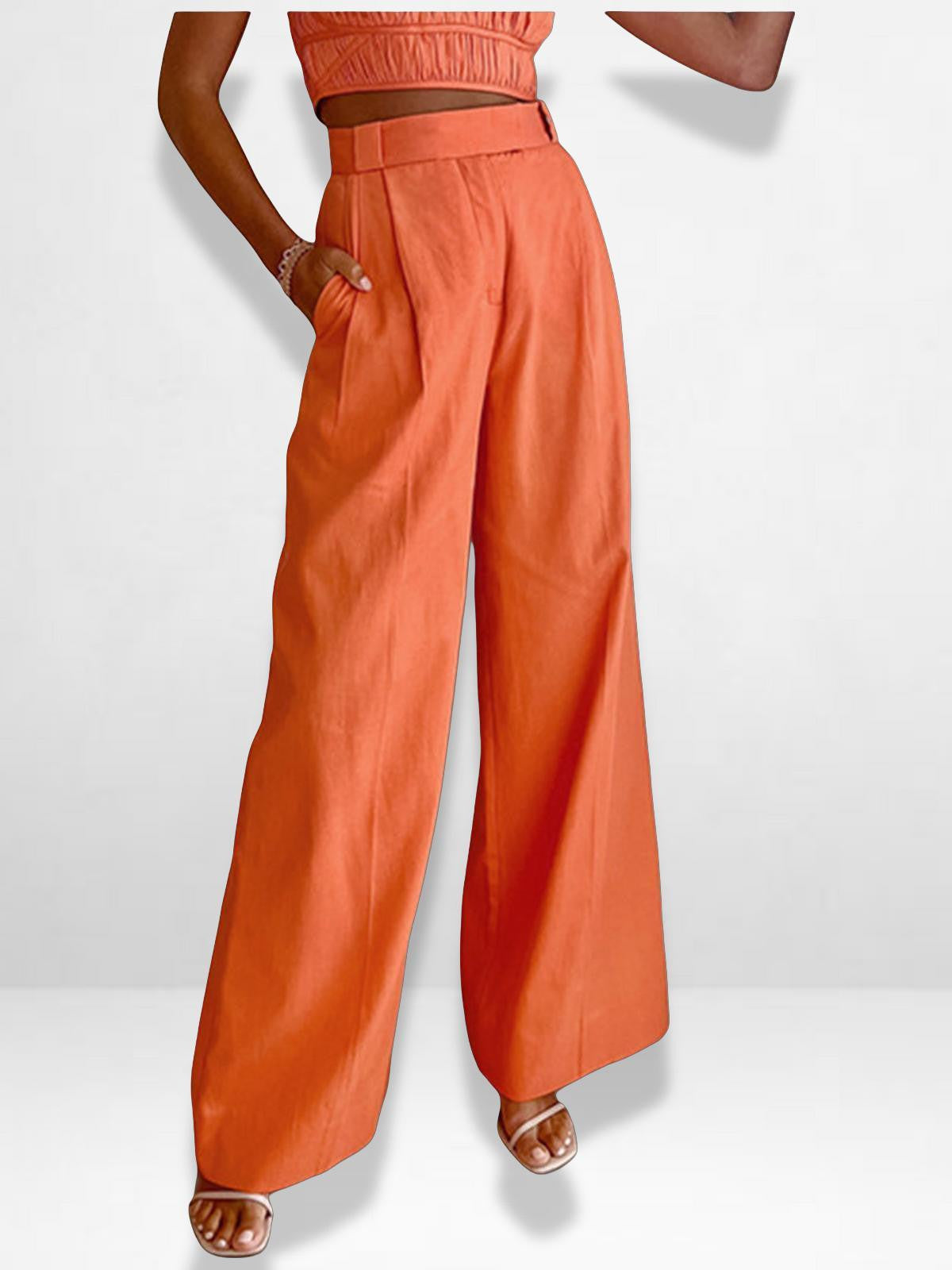 Wide Women's Trousers High Waist Summer Style