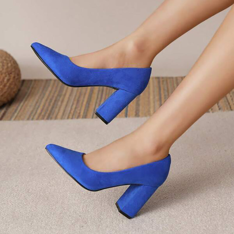 Elegant Pointed Block Heels for Women