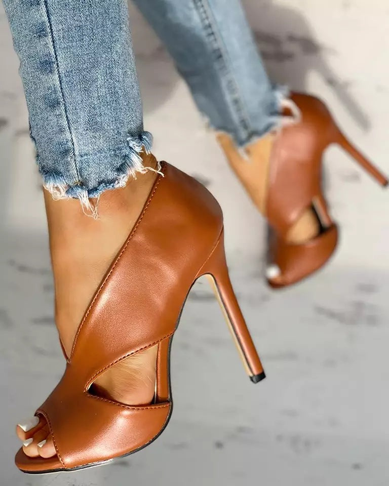 Cutout Stiletto Heels for Women Elegant Design