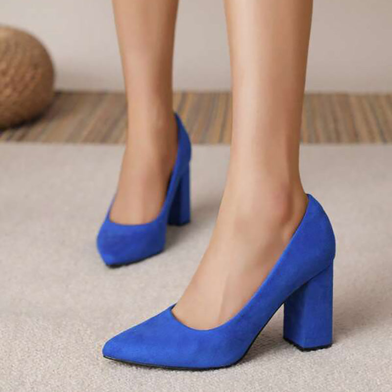 Elegant Pointed Block Heels for Women